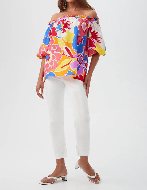 Trina Turk Jambies Blouse Multi Medium 4