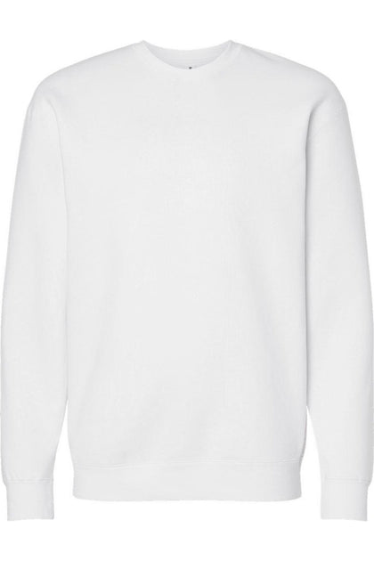 Independent Trading Co. Heavyweight Crewneck Sweatshirt White Large 2