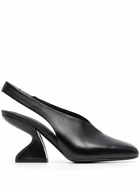 Salvatore Ferragamo F-Heel Slingback Pumps Black US 5 3