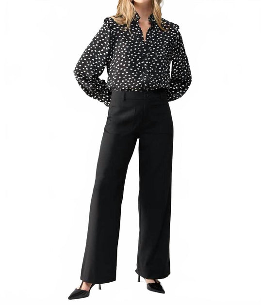 Sanctuary Marine Pantalon Large Noir 27 2