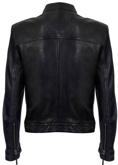 Infinity Austin Leather Biker Jacket Brown XL 4