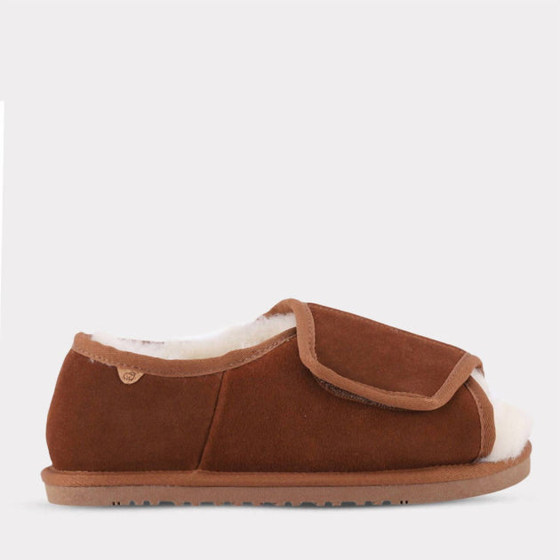 Lamo Apma Open Toe Wrap Flat Brown US 8 Wide 2