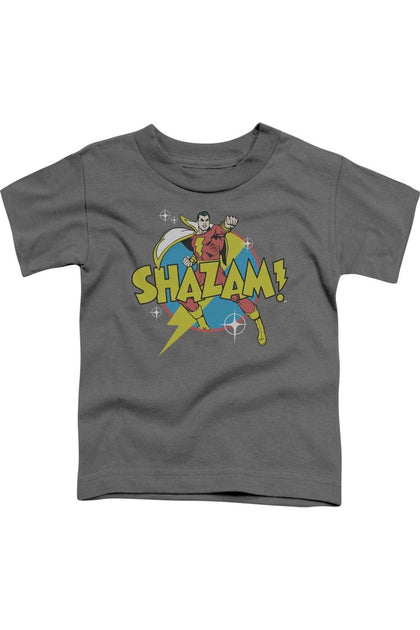 Gildan DC Comics Shazam Power Bolt Short Sleeve Tee Grey XSmall 2