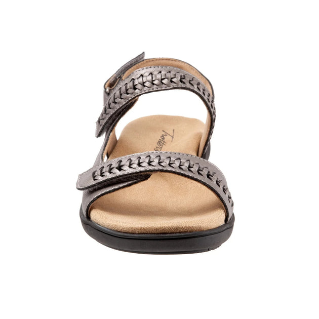 Trotters Romi Woven Sandal Gray 9.5 4