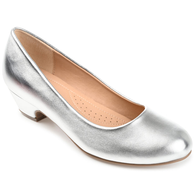 Journee Collection Saar Pump Grey US 7.5 2