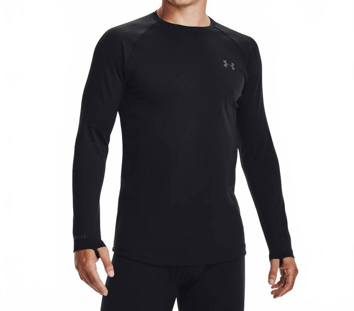 Under Armour Base 3.0 Crew Top Black Small 2