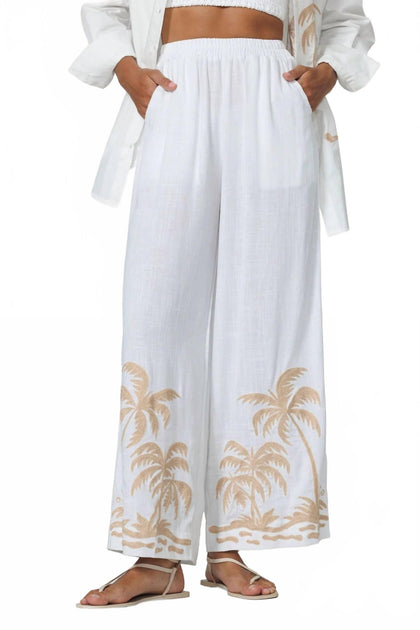 LUSANA Palma Bestickte Hose Multi Large 2