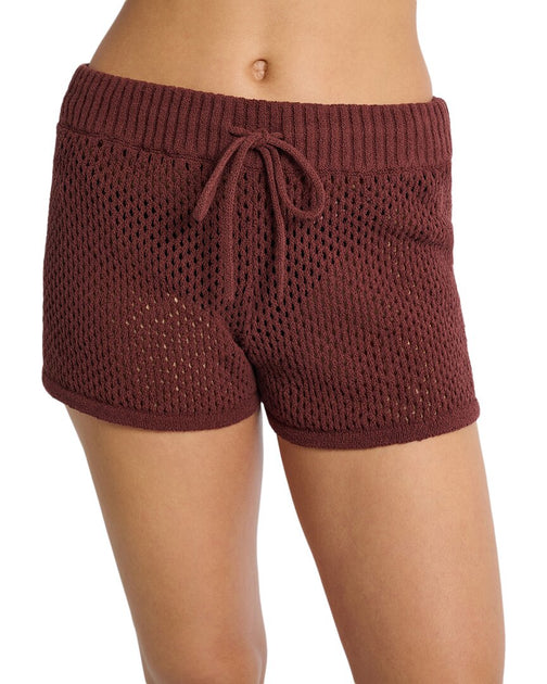 Onia Crochet Knit Micro Short Brown XSmall 2