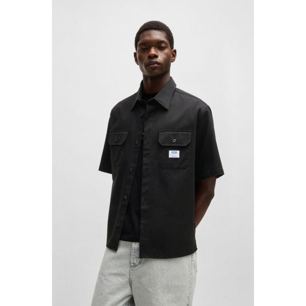 Hugo Boss Over Shirt Black Medium 4