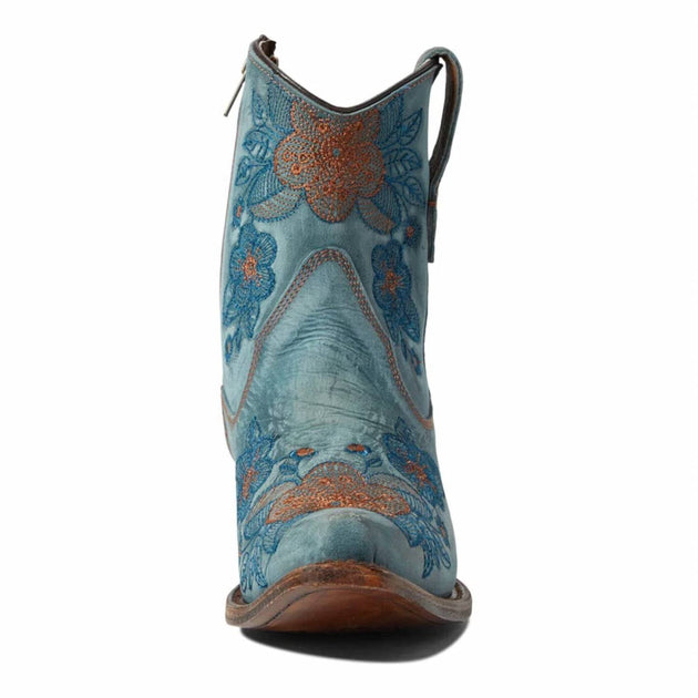 Corral Embroidered Ankle Boots Blue US 7 4
