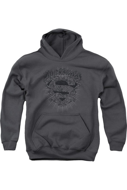 Gildan Superman Scrolling Shield Sweat à Capuche Enfant 2