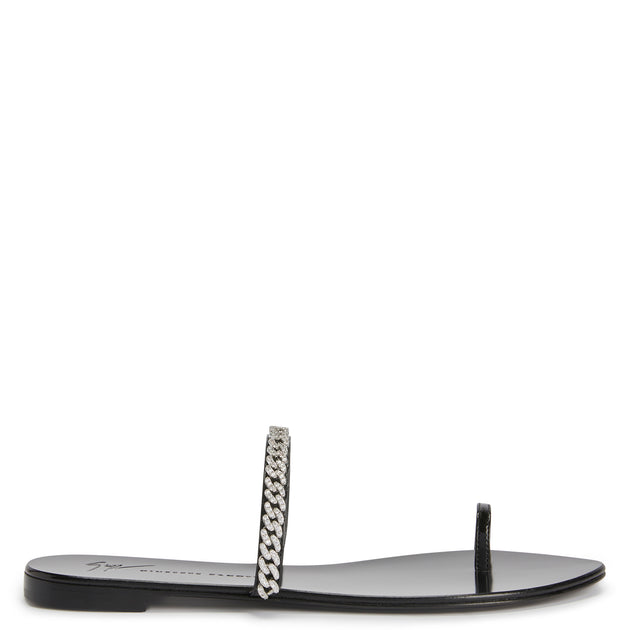 Giuseppe Zanotti Intriigo String Sandal Black US 7.5 2