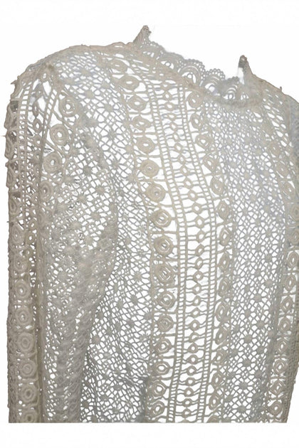 Kate C. Women's Lace Blouse White Large 3