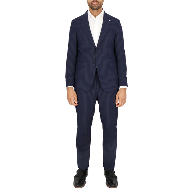 Scotch & Soda Stripe Suit Blue US 42 Long 3