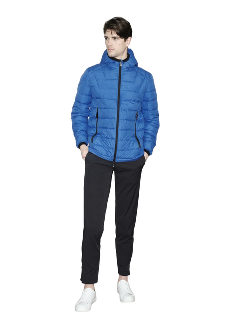 Suns Quilted Puffer Jacket Blue Small 3