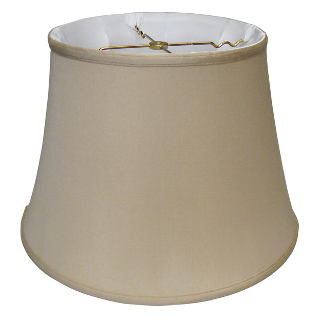 Hivvago Pongee Silk Bell Lamp Shade Brown 2
