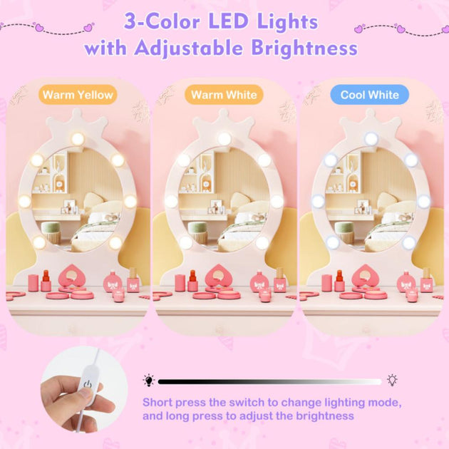 Hivvago Kids Vanity Set White 6
