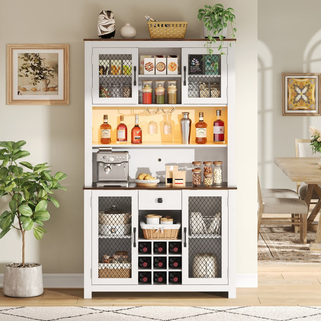 Streamdale Rustic Kitchen Pantry Cabinet 2