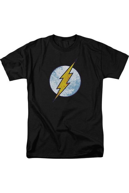 Gildan DC Comics Flash Neon Distress Logo T-Shirt Black Medium 2