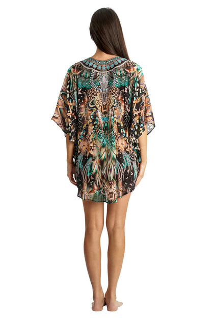La Moda Clothing Wayla Balloon Top Multi One Size 3