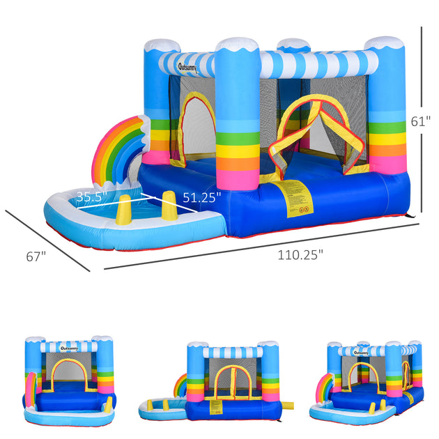 Hivvago Inflatable Jumping Castle Multicolor 4