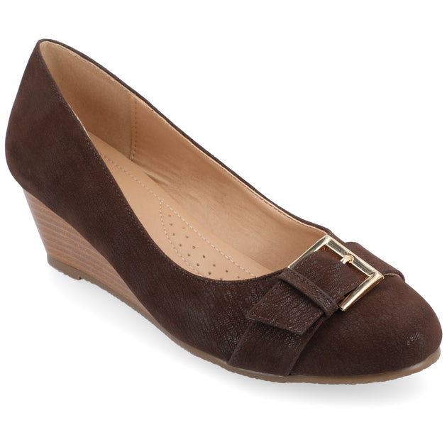 Journee Collection Graysn Wedge Green US 5.5 2