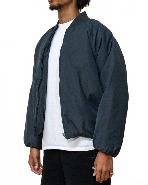 EPTM Cropped Bubble Bomber Jacket Grau Small 4