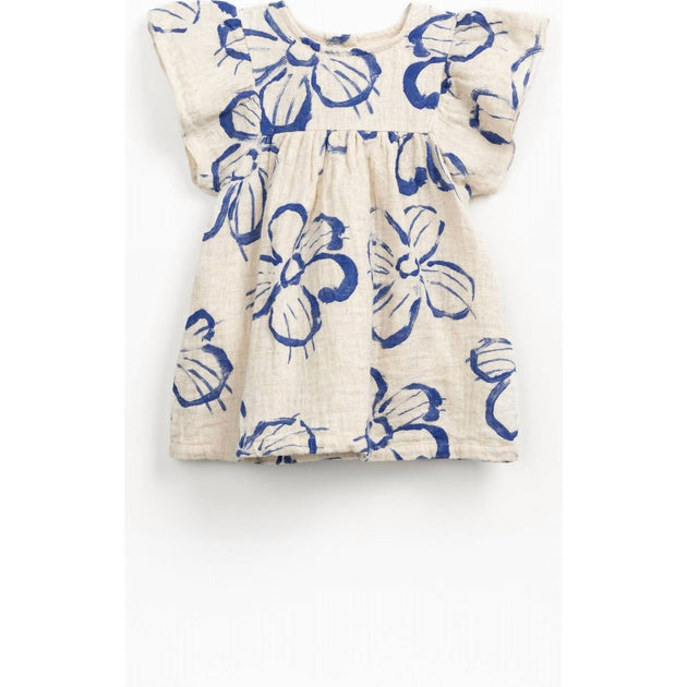 Play Up Girl's Printed Woven Dress Beige 6-9 Months 2