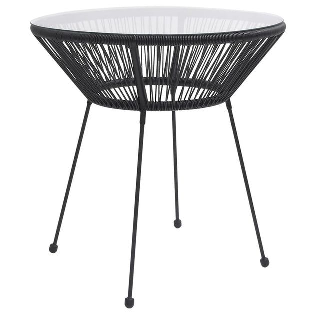 VidaXL Patio Dining Table Black 2