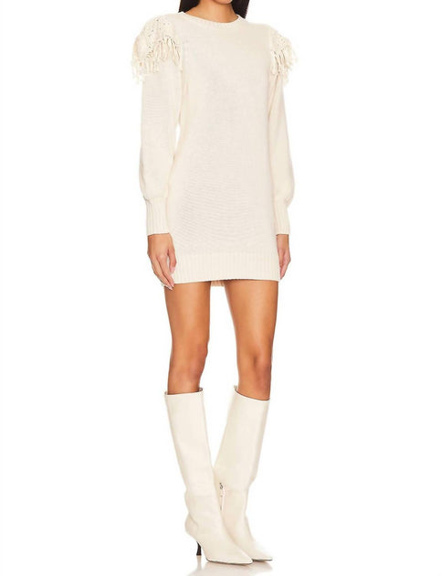 Cleobella Danielle Sweater Dress Beige Small 4