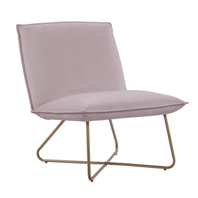 Linon Kevlin Accent Chair Blush Pink 2