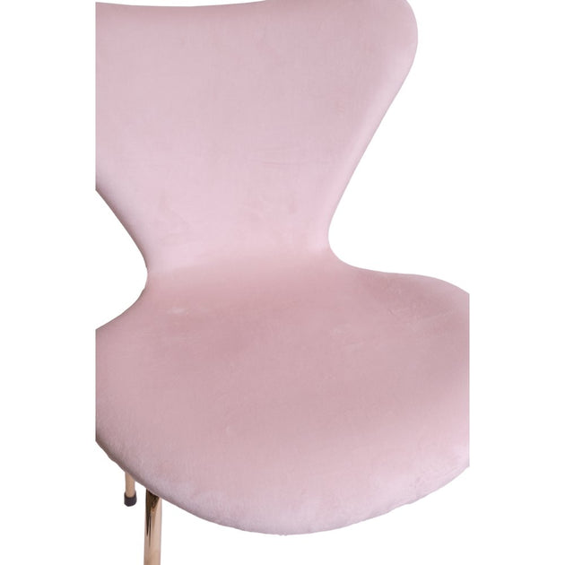 CSP Commercial Seating Products Velour Side Chair Pink 5