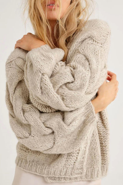 Rumored Mimi Cardigan Beige Medium 3