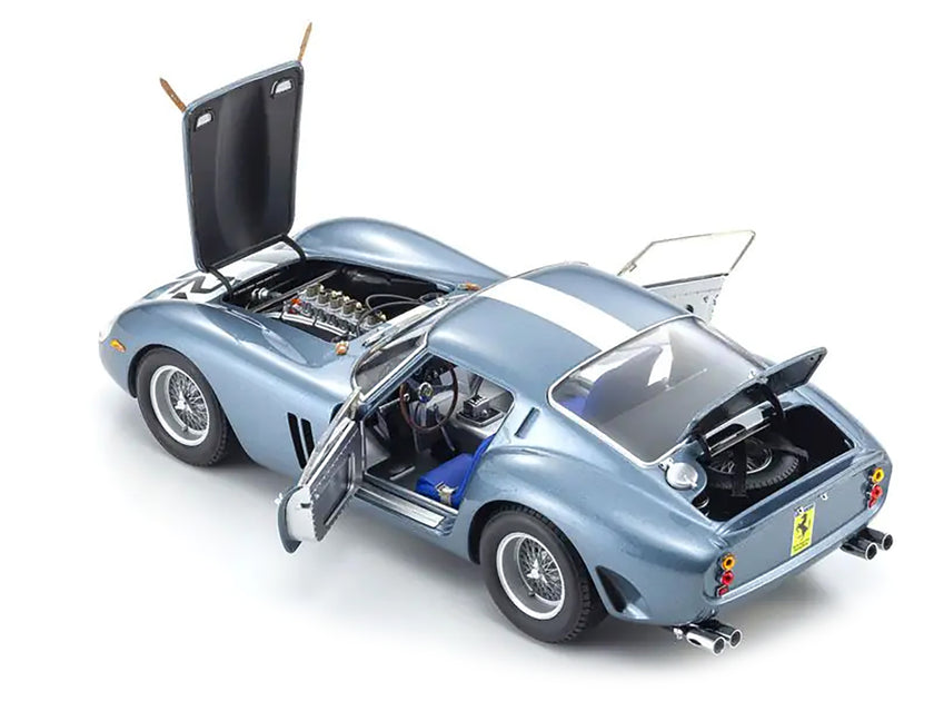 Kyosho Ferrari 250 GTO 1962 Race Car Silver 1/18 3