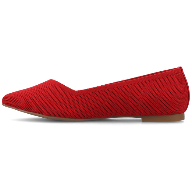 Journee Collection Minnah Knit Flats Blue US 7.5 3