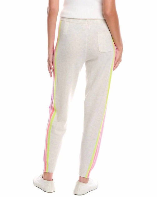 Brodie Cashmere Ramona Rainbow Jogger Grey Medium 3