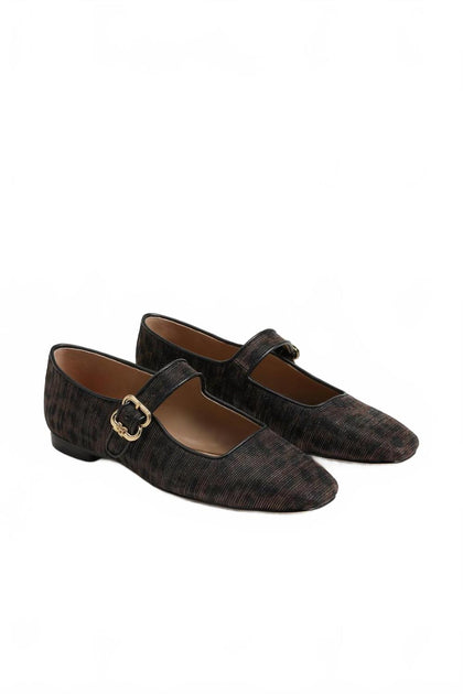 Sam Edelman Michaela Mary Jane Flat Sandal Brown US 6.5 2
