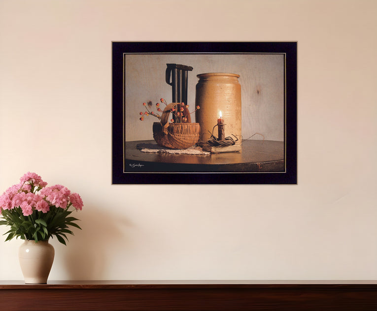 Hivvago Bittersweet Basket 3 Black Framed Print Wall Art 2