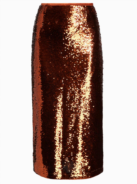 Jupe à Paillettes Marie Oliver Wray Rouge US 6 4
