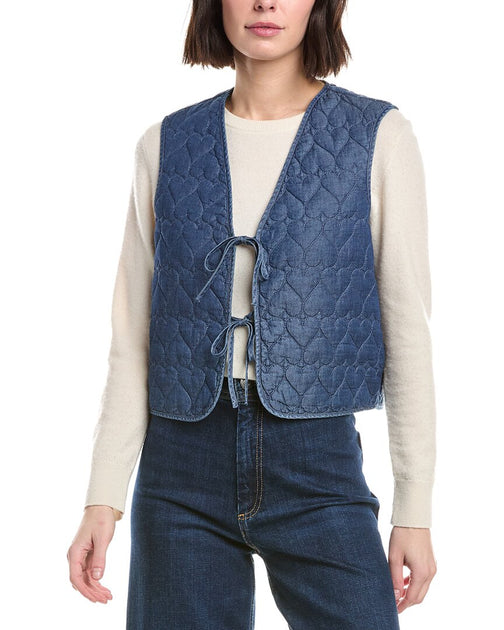 Nanette Lepore Damen blaue Weste XL 2
