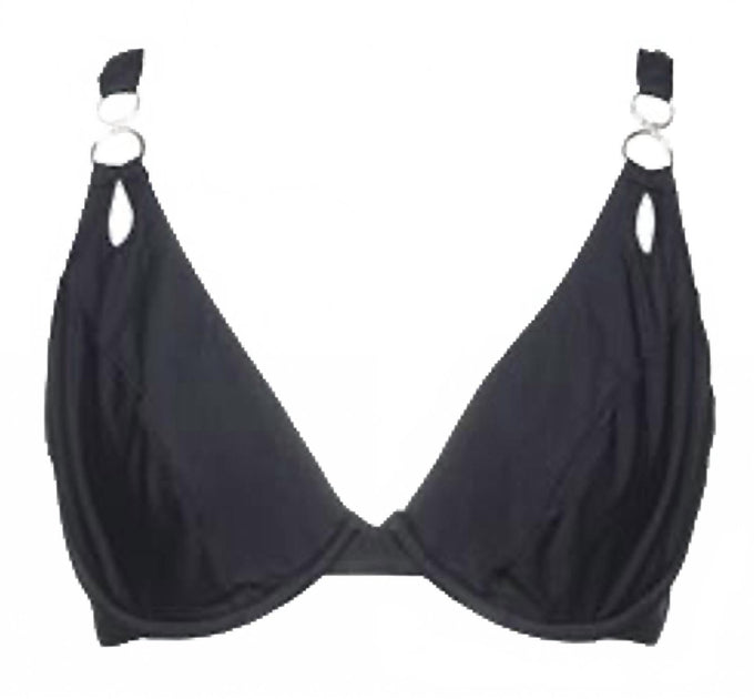 Miss Bikini Luxe Balconette Bikini Top Black 3