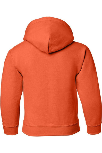 Gildan Heavy Blend Youth Hooded Sweatshirt Orange Large 3
