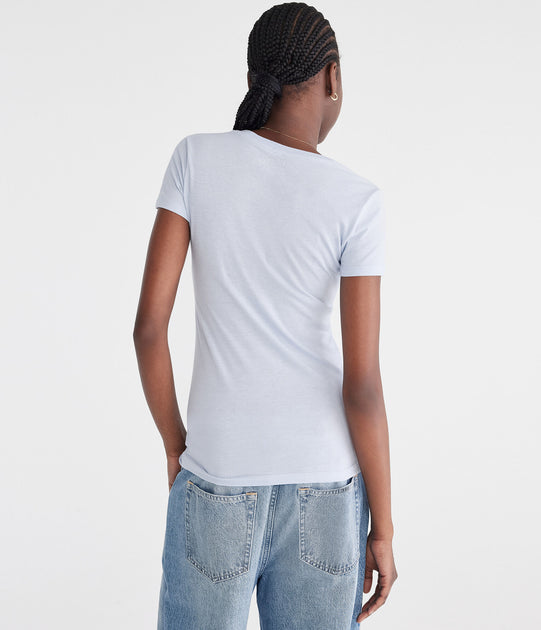 Aeropostale Eighty Seven Folien-Applikation Graphic Tee Multi Medium 4