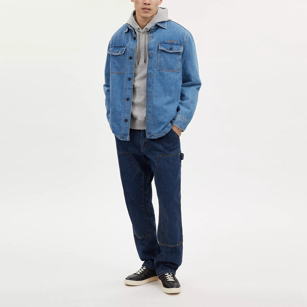 Coach Denim Overshirt Blau 4
