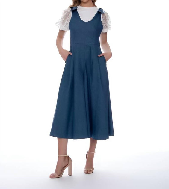 Gracia Denim Jumpsuit Blue Small 3