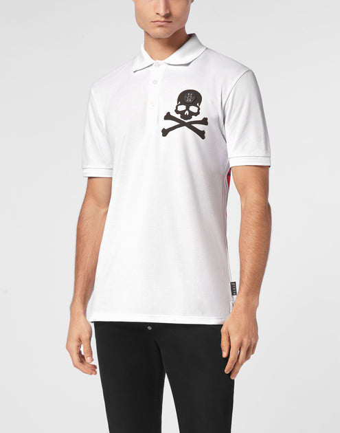 Philipp Plein Skull & Bones Polo Shirt Black XXXLarge 4