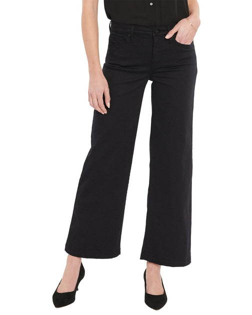 NYDJ Teresa Wide Leg Jean Black US 0 2