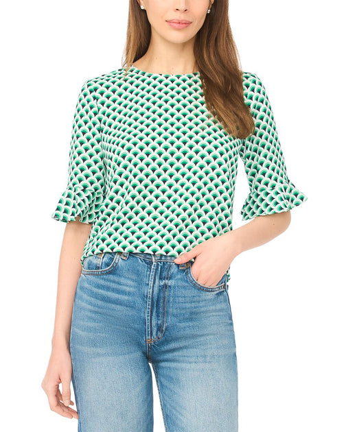 CeCe Rüschenärmel-Bluse Grün XLarge 2
