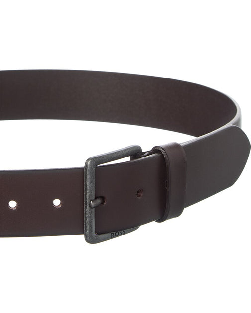 Hugo Boss Jeeko Leather Belt Brown 34 3