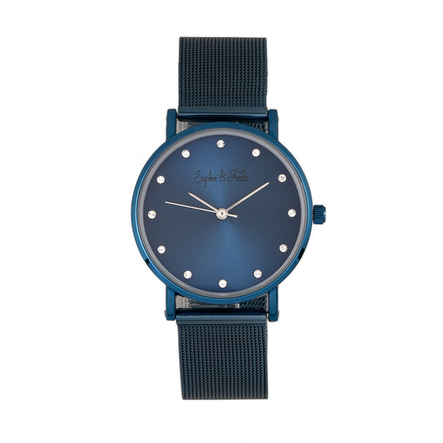 Sophie and Freda Savannah Mesh Bracelet Watch with Swarovski  display picture 3